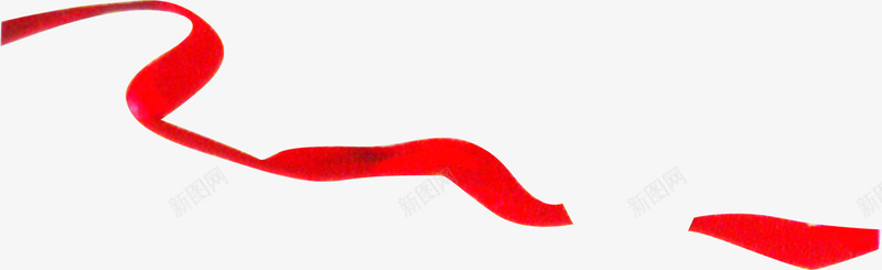 红色手绘丝带装饰png免抠素材_新图网 https://ixintu.com 丝带 红色 装饰