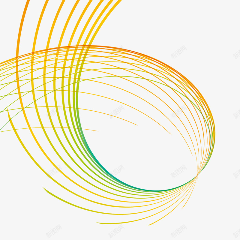 渐变曲线组合图案矢量图ai免抠素材_新图网 https://ixintu.com 曲线 渐变曲线 矢量曲线 矢量图