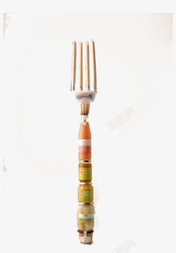 筷子组合叉子高清图片