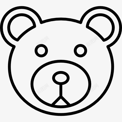 TeddyBearHead图标png_新图网 https://ixintu.com 儿童 动物 婴儿 婴儿玩具 熊 玩具