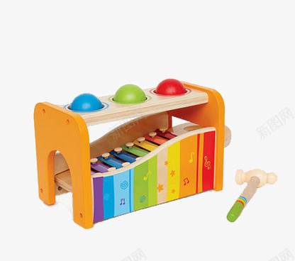 小木琴组合玩具png免抠素材_新图网 https://ixintu.com 产品实物 婴儿 木琴 玩具