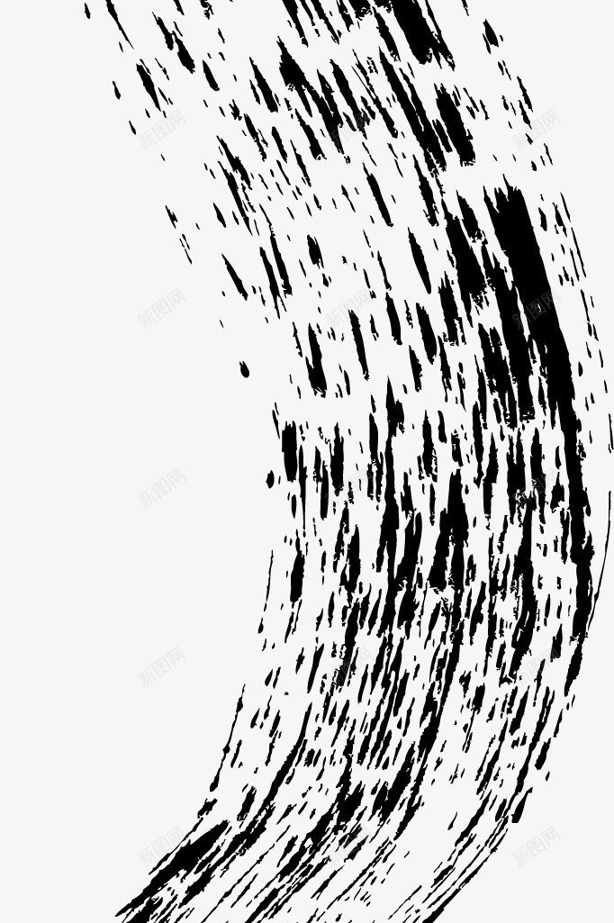 波浪笔刷png免抠素材_新图网 https://ixintu.com 曲线 水墨 波浪 波浪矢量图 波浪笔刷 波浪线 笔刷 黑色