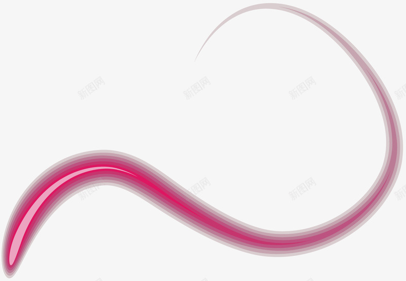 红色光束png免抠素材_新图网 https://ixintu.com 光束 弧度线 柔和曲线 柔和线条 波浪线 线条 装饰曲线 飘逸曲线