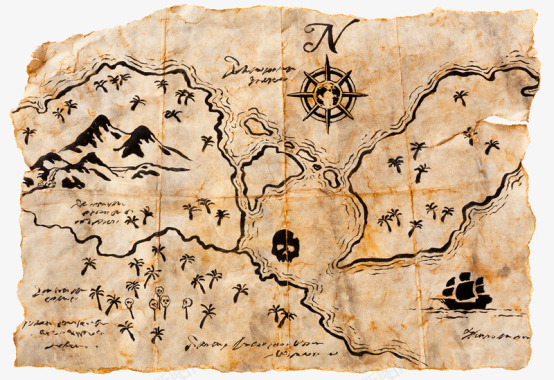 古代寻宝地图图标图标
