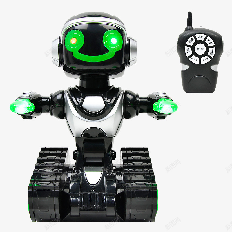 坦克机器人早教机png免抠素材_新图网 https://ixintu.com 发光机器人玩具 坦克机器人 早教机 遥控机器人