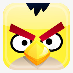 Angry黄色小鸟图标高清图片