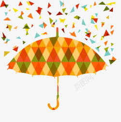 拼接雨伞创意雨伞矢量图高清图片