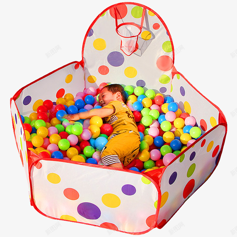 海洋球池png免抠素材_新图网 https://ixintu.com 产品实物 儿童 免费png图片 室内 帐篷 折叠 玩具