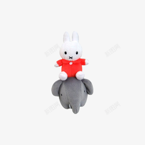 兔子和小象png免抠素材_新图网 https://ixintu.com 兔子 小象 手绘 毛绒玩具