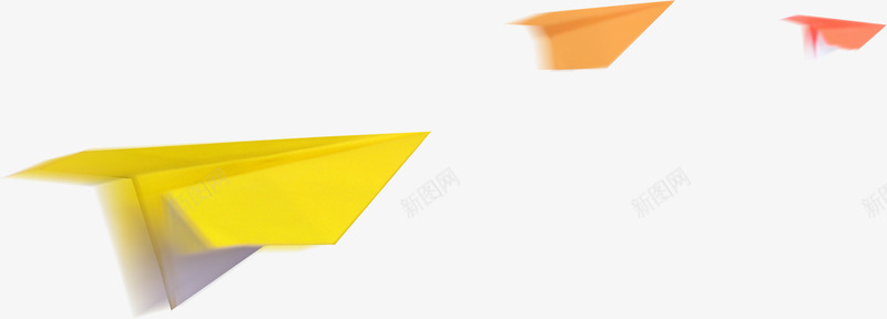 黄色放飞纸飞机造型png免抠素材_新图网 https://ixintu.com 放飞 造型 飞机 黄色