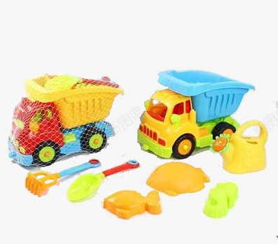 沙滩工程车玩具png免抠素材_新图网 https://ixintu.com 产品实物 母婴 沙滩玩具