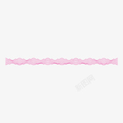 粉色曲线花纹素材