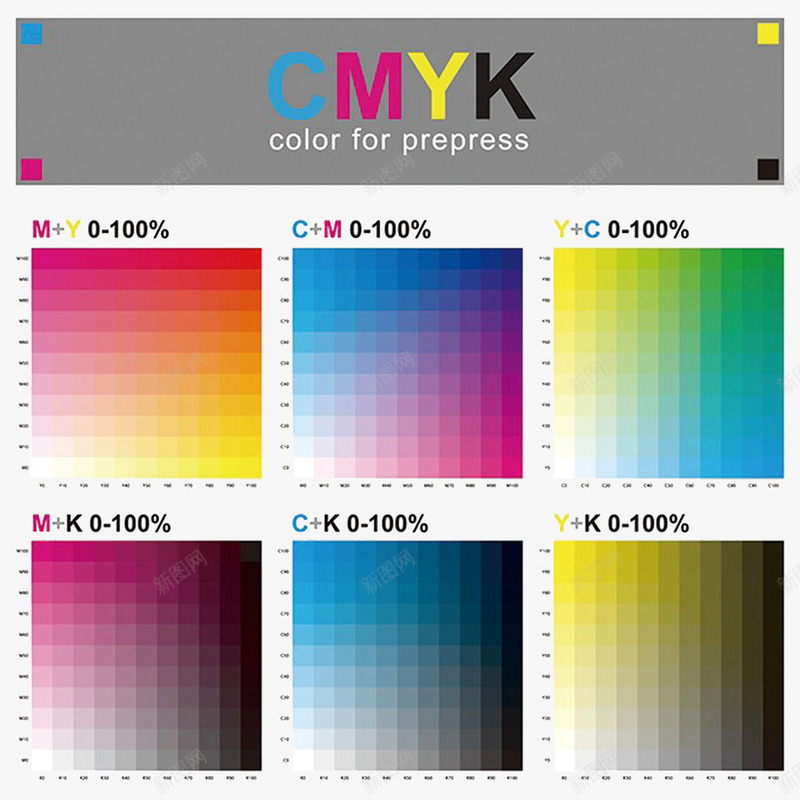 CMYK眼色组合表psd免抠素材_新图网 https://ixintu.com CMYK 眼色组合表 色彩表