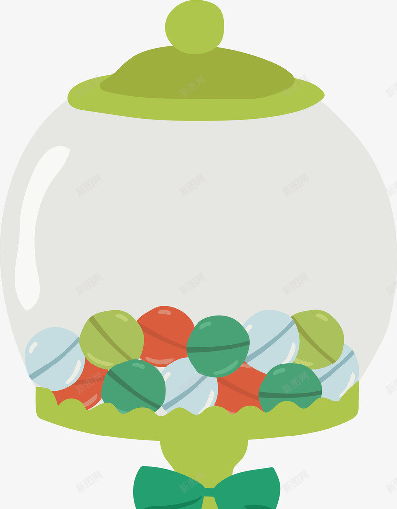 绿色玻璃糖果罐子矢量图eps免抠素材_新图网 https://ixintu.com 彩色糖果 玻璃罐子 矢量png 糖果 糖果罐子 绿色糖果罐子 矢量图