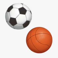 篮球足球玩具素材
