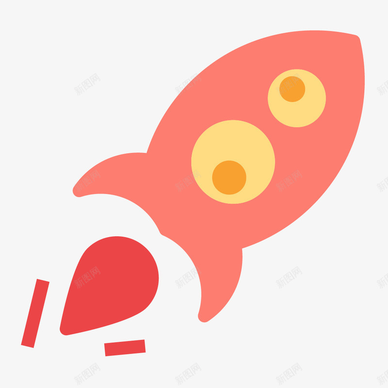 彩色手绘的小火箭png免抠素材_新图网 https://ixintu.com 动漫动画 卡通手绘 小火箭 彩色 玩具 装饰图 飞行