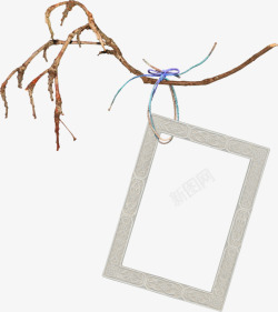 树枝上的边框简易边框高清图片
