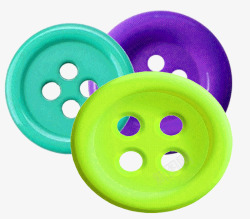 亮绿色多彩可爱塑料圆扣素材