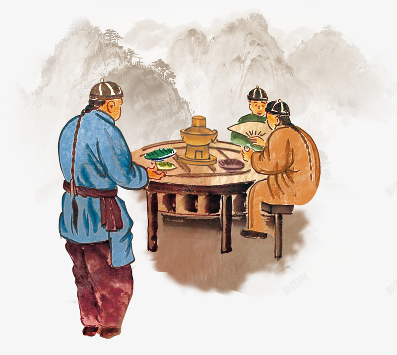 古代餐桌装饰psd免抠素材_新图网 https://ixintu.com 古代 山 装饰 餐桌