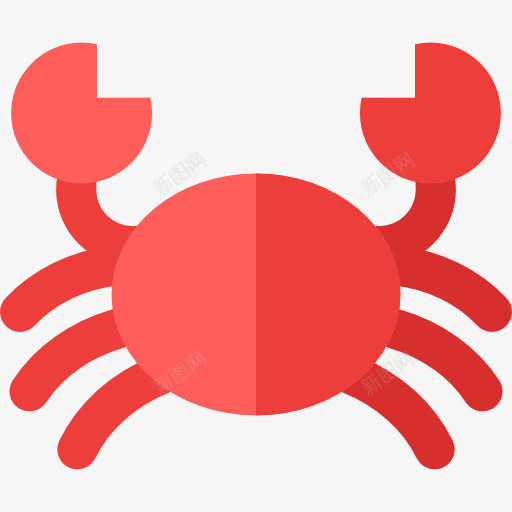 蟹图标png_新图网 https://ixintu.com 动物 夏天 夏季 海洋生物水族馆 海滩 螃蟹 食品 餐厅