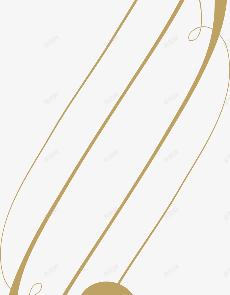 咖啡色扭曲曲线png免抠素材_新图网 https://ixintu.com 咖啡色曲线 扭曲线条 植物藤蔓 纹理线条 花纹纹理 装饰图案