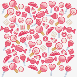 甜美棒棒糖粉色壁纸矢量图高清图片