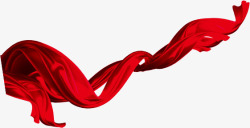 红色企业活动漂浮丝带素材