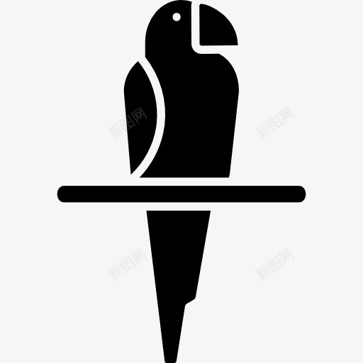 金刚鹦鹉在树枝上图标png_新图网 https://ixintu.com 动物 巴西 热带 金刚鹦鹉 鸟