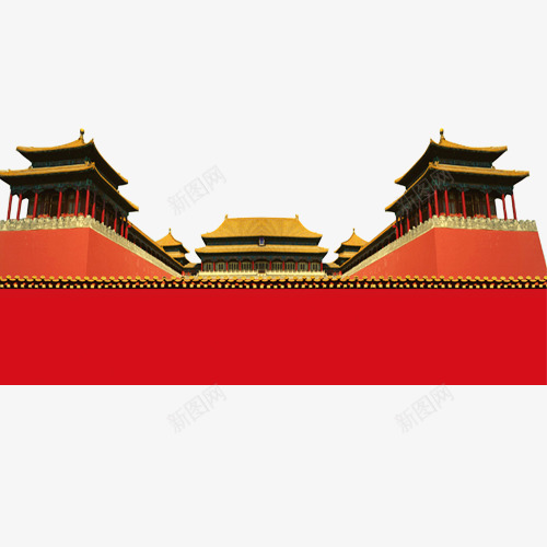 建筑红色古代宫殿png免抠素材_新图网 https://ixintu.com 古代 宫殿 建筑 红色
