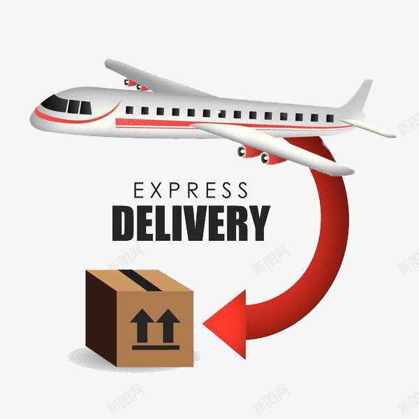 飞机运送的png免抠素材_新图网 https://ixintu.com 产品 卡通手绘 大型 流通 货物 货运 运输 运输机 飞机