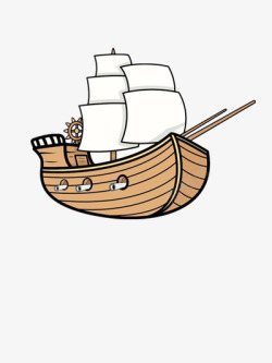 古代的帆船船高清图片