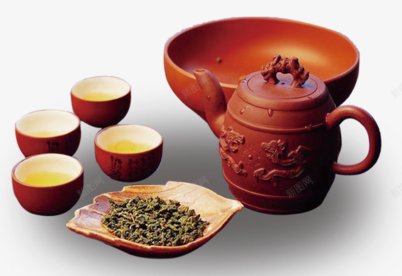 茶壶茶杯茶叶和碗png免抠素材_新图网 https://ixintu.com 实物 碗 茶叶 茶壶 茶杯