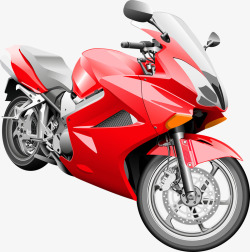霸气摩托车红色摩托车高清图片