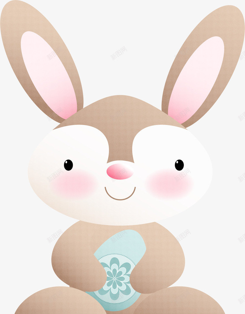 灰兔png免抠素材_新图网 https://ixintu.com Q版灰兔 兔子 卡通动物 灰兔 田园