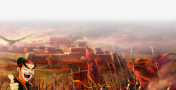 中国古代战争中国古代围城战争背景高清图片