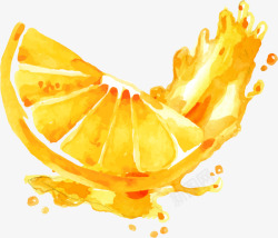夏季手绘橙子橙汁素材