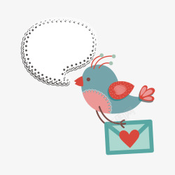 送信的小鸟送信的卡通小鸟高清图片