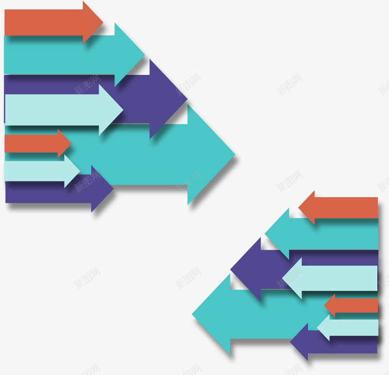 反向箭头对比矢量图ai免抠素材_新图网 https://ixintu.com 对比报告 对比箭头 矢量素材 箭头 箭头组合 矢量图