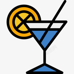 中世纪的玩具鸡尾酒图标高清图片