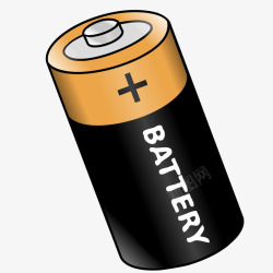 带锂离子电池手绘大电池玩具锂离子环保电池高清图片
