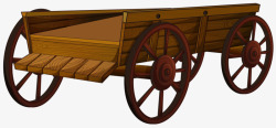 木质小车古代马车高清图片