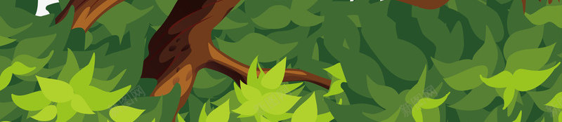绿色植物边框png免抠素材_新图网 https://ixintu.com 卡通手绘 夏天 夏季促销 植物边框 矢量素材