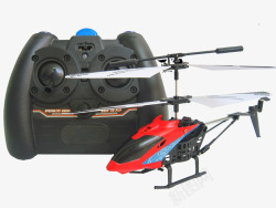 红色直升机红色儿童玩具遥控飞机高清图片