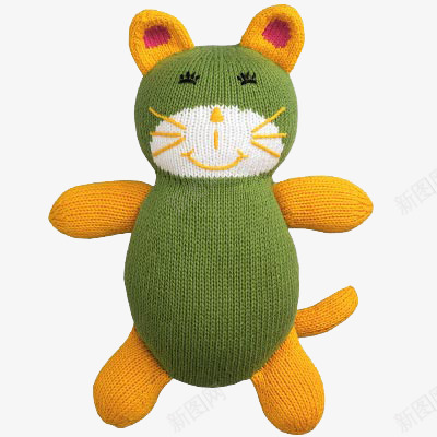 毛线织的小猫png免抠素材_新图网 https://ixintu.com 小猫 毛线 玩具