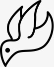 手绘黑色小鸟图标png_新图网 https://ixintu.com 图标 小鸟 黑色