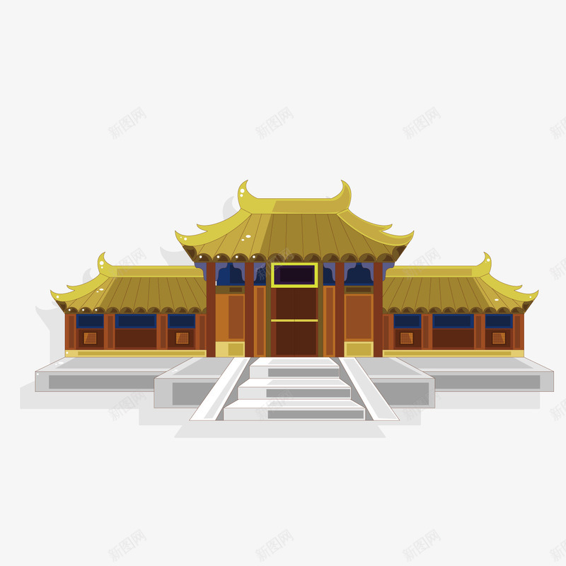 中国古代宫殿庙堂png免抠素材_新图网 https://ixintu.com 中国 古代 宫殿 庙堂 殿堂