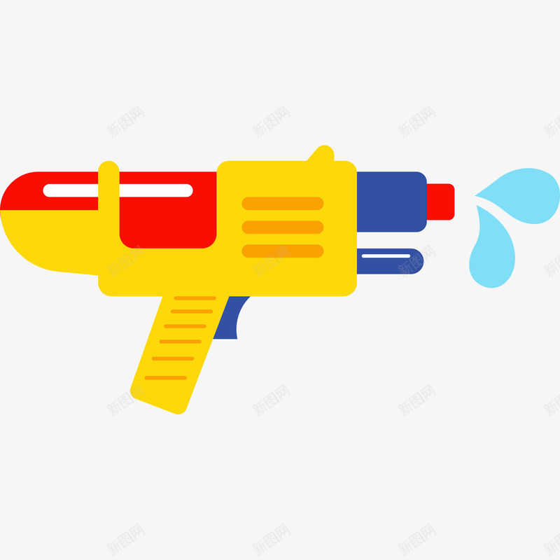 卡通小孩子玩具手枪png免抠素材_新图网 https://ixintu.com 卡通 小孩子 手枪 玩具