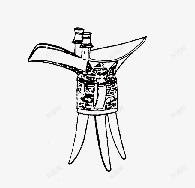 酒杯png免抠素材_新图网 https://ixintu.com 古代 酒杯 青铜