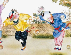 蹴鞠中国古代蹴鞠体育项目比赛高清图片