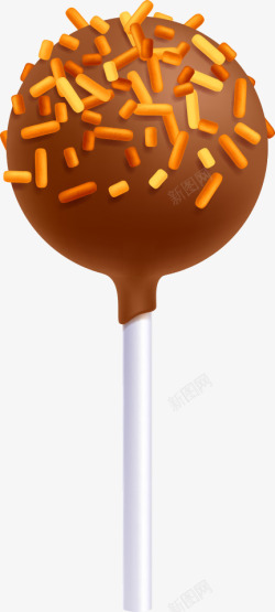 褐色糖果褐色棒棒糖高清图片